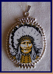China Ware Indian Pendant